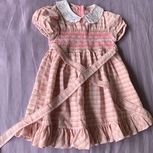 1980s pink plaid dress